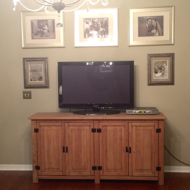 TV Stand Refinish & Gallery Wall Makeover