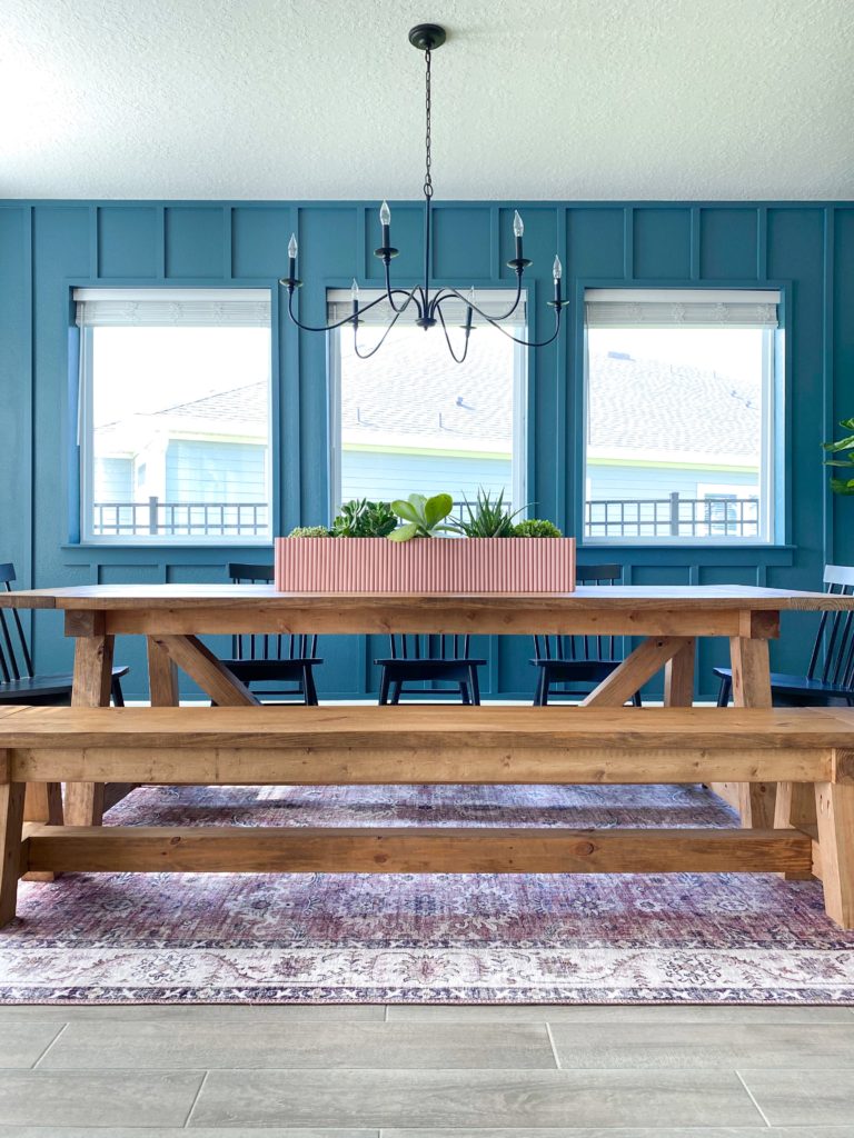 Colorful Modern Dining Room Makeover