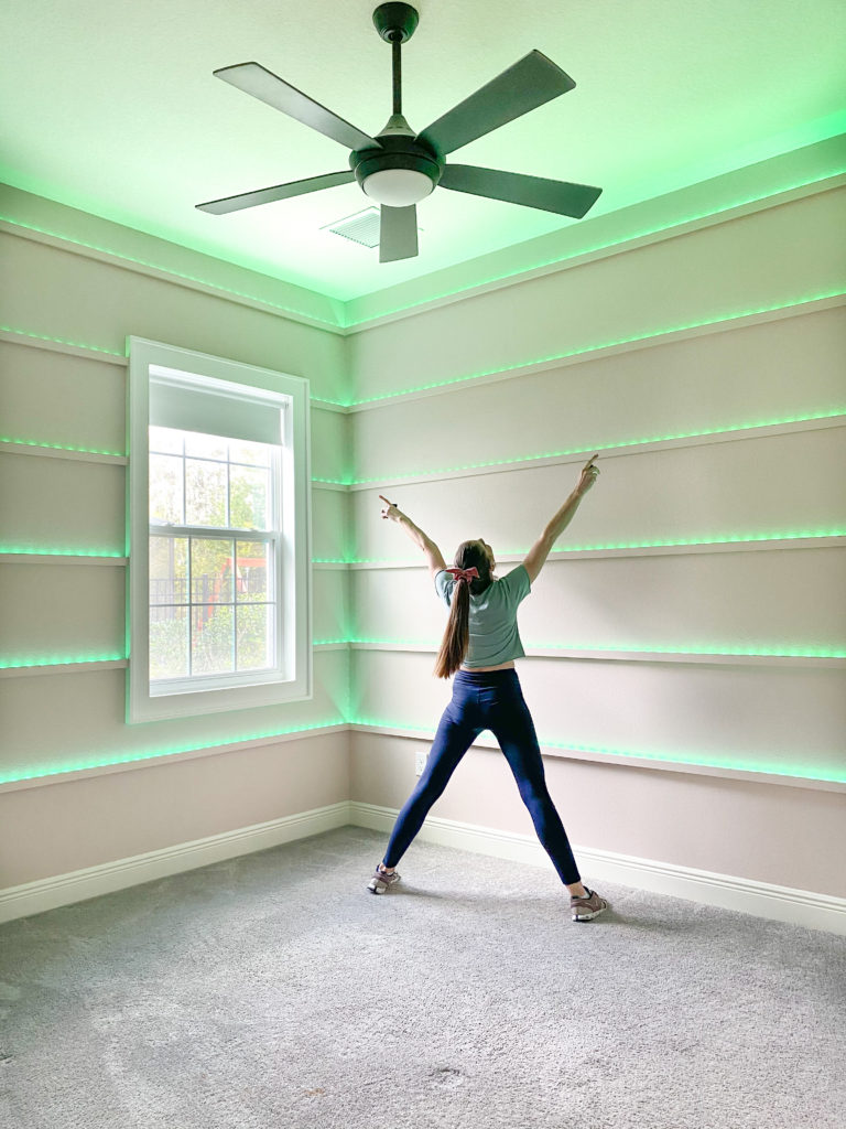 DIY Light up Accent Wall