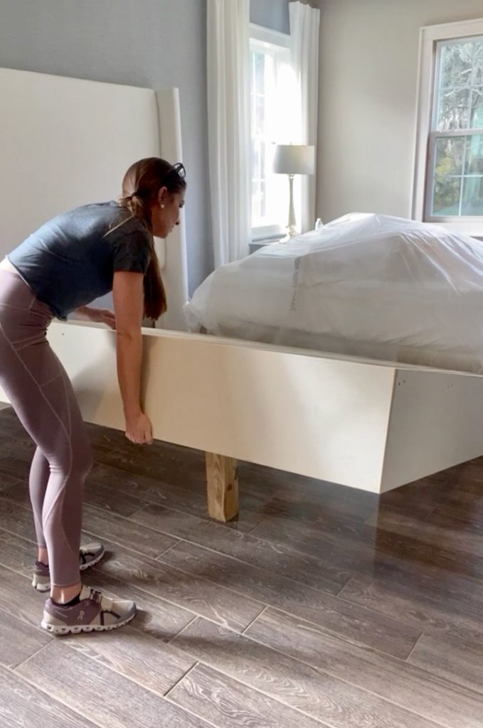 DIY Upholstered Wingback Bed