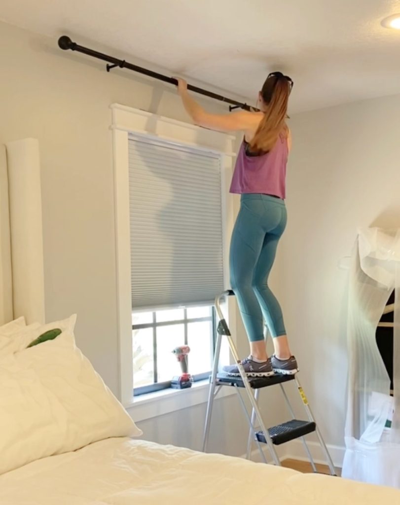 How to Easily Hem Super Long IKEA Curtains 